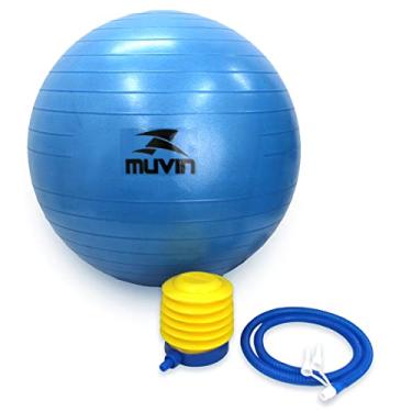 Imagem de Bola de Pilates 45cm Muvin – Antiestouro – Suporta até 300kg – Com Bomba – Ginástica – Fitness – Pilates – Yoga – Fisioterapia – Flexibilidade – Fortalecimento – Tonificação –– Fácil Limpeza