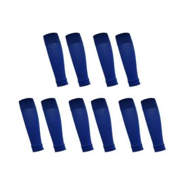 Imagem de 5 pares novas meias de futebol caneleiras capa de perna homens mulhere