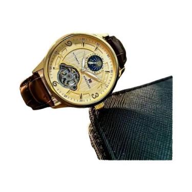 Imagem de Relógio Mecânico Masculino Sem Bateria, Alta Qualidade, Moda Casual Pa