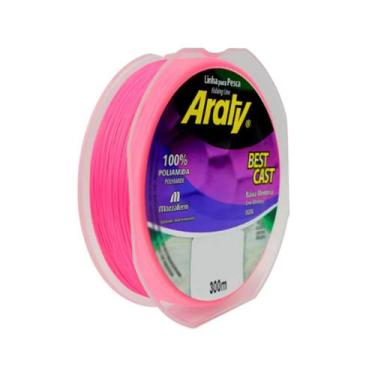 Imagem de Linha pesca araty best cast rosa 0,37mm 300m