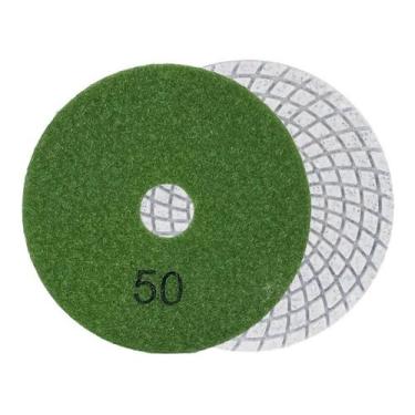 Imagem de Lixa Diamantada Branca Polir Mármore Granito Porcelanato G50 - Uzzy