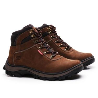 Imagem de Bota Coturno Masculino Dia a Dia Gogowear de Segurança Em Couro EPI CA Alta Qualidade Resistente-Unissex