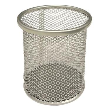 Imagem de Porta Lápis Mesh Prata Office Basics