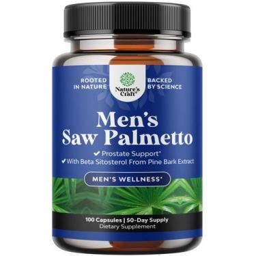 Imagem de Suplemento Natures Craft Saw Palmetto para homens e saúde da próstata