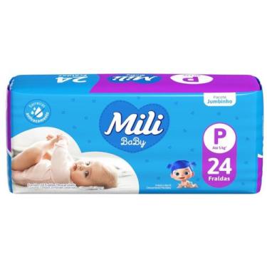 Imagem de Fralda Mili Jumbinho Tamanho P 24 Unidades Maciez Segurança
