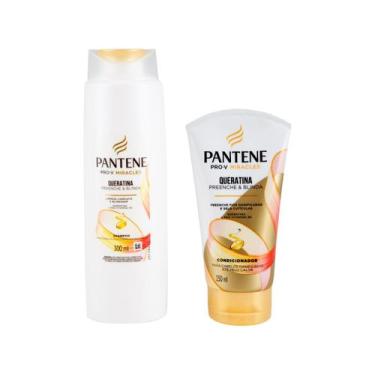 Imagem de Shampoo Pantene 300ml+Condicionador 150ml Queratina