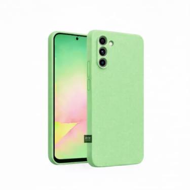 Imagem de Capa Capinha Case Compatível Samsung_ Galaxy A56 Silicone Aveludada Anti Impacto Reforçada Emborrachado Com Proteção De Câmera Premium (VERDE MENTA)