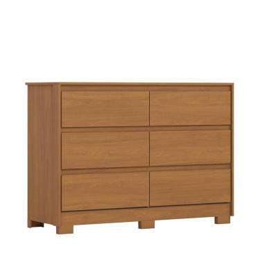 Imagem de Cômoda Ravenna 6 Gavetas Cinamomo - Móveis Henn Cinamomo