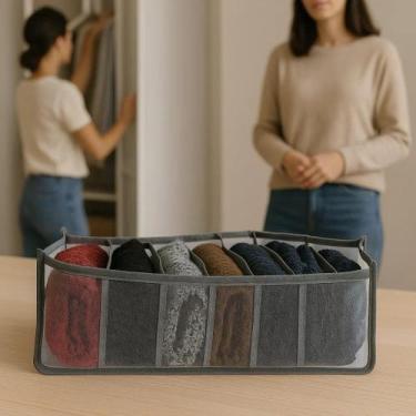 Imagem de Colmeia Organizadora Gaveta Divisórias Cueca Calcinha Sutiã Meias Sepa