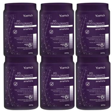 Imagem de Kit Pó Descolorante Ametista Refil 300g com 6 unidades - Yama
