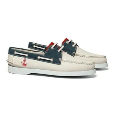 Imagem de Deckshoes Feminino - Yate Funny Nobuck Off White/navy/vinho Samello-Masculino