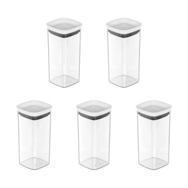 Imagem de Kit de potes herméticos Ou 5 peças 340ml Linha Block