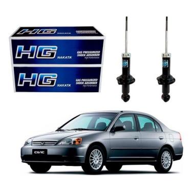 Imagem de Par Amortecedor Traseiro Civic 1.7 2001 A 2003 - Nakata