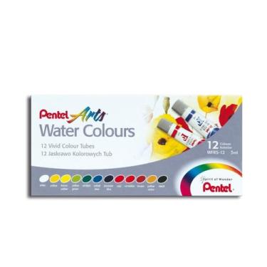 Imagem de Aquarela Water Colours Pentel 12 Unidades Pintura Arte Escolar Papelar