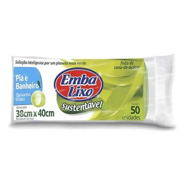 Imagem de Saco Para Lixo Pia Banheiro Sustentável Embalixo 50 Unidades