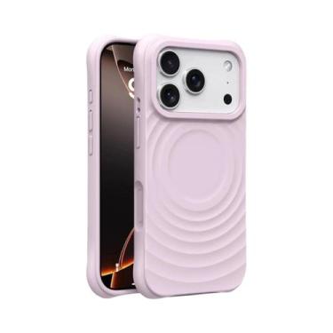 Imagem de Capa De Carregamento Sem Fio Magsafe Para iPhone, Silicone Com Efeito 