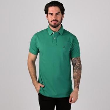 Imagem de Camisa Polo Tommy Hilfiger Verde Bandeira-Masculino