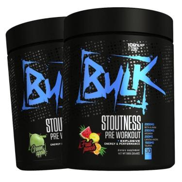 Imagem de Kit 2x Pré Treino Stoutness 300g Suplemento Em Pó Fórmula Com Beta Alanina Taurina Cafe...