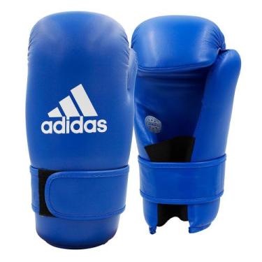 Imagem de Luvas Kickboxing adidas de semi-contato Blue WAKO Approved, G