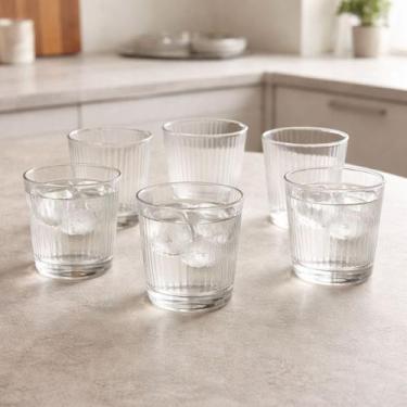 Imagem de Conjunto De 6 Copos Baixo De Vidro Tmax Lines 360ml - Hauskraft
