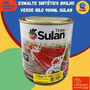 Imagem de Tinta Esmalte Sintético Brilhante Verde Nilo 900ml  Sulan Tintas