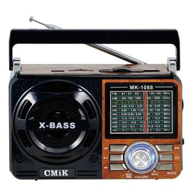 Imagem de Rádio A Pilha E Tomada Am Fm Sw Pendrive Com Sd Radinho Usb - Keedi, m