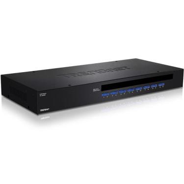 Imagem de Chaveador KVM TrendNet TK-1603R - 16 computadores em 1 monitor, teclado e mouse - USB e...