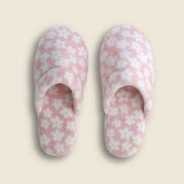 Imagem de Pantufa Flower Microfibra Rosa - ACASA - ACASA, 39x40, Rosa