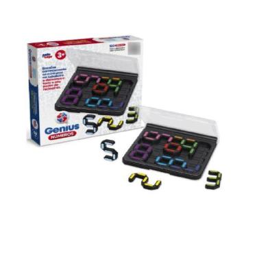 Imagem de Brinquedo Educativo Jogo de Encaixar Genius Numero - 4210, 1 unidade