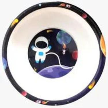 Imagem de Prato fundo infantil 14,5 cm - Ecos, AZUL ASTRONAUTA