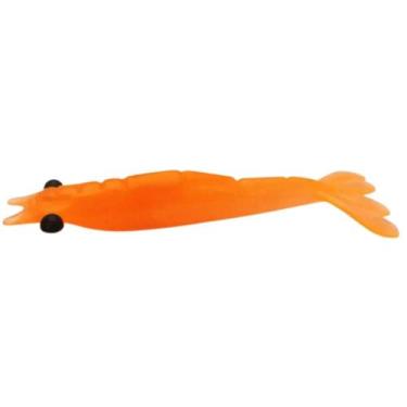 Imagem de Isca Camarão Monster 3X Ultrasoft Off Set / 9Cm - 3Un, Orange