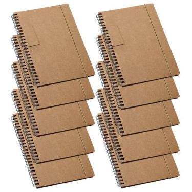 Imagem de Kit 10x Caderneta de Anotações Ecológica 14x18cm 60 Folhas Sem Pauta P