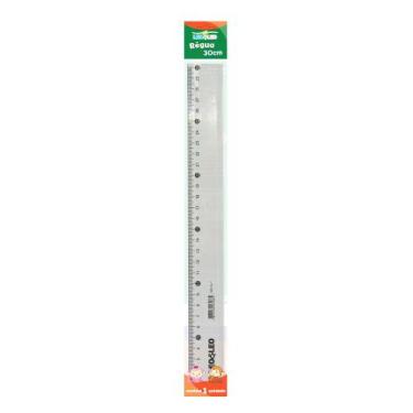 Imagem de Régua de Plástico 30cm Cristal - Leo&leo