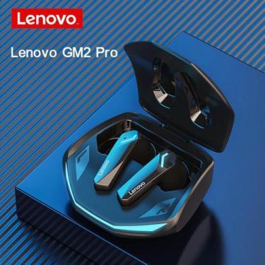 Imagem de Fone sem fio Lenovo GM2 PRO, Preto
