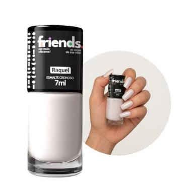 Imagem de Esmalte Cremoso Branco Raquel Friends 7ml Cor Vibrante