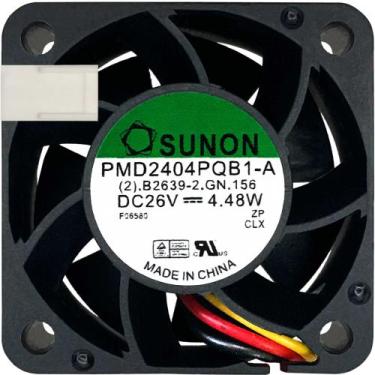Imagem de Cooler PMD2404PQB1-A 26V 4.48W 0.17A 3 Fios 3P 40X40X28 B2 - Sunon