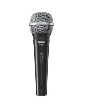 Imagem de Microfone de Mão Multifuncional Com Fio SV100 Preto SHURE, Preto