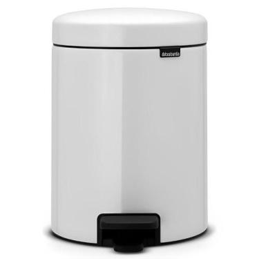 Imagem de Lixeira em aço inox Brabantia New Icon 12 litros branca