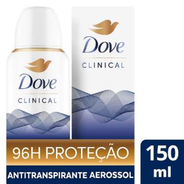 Imagem de Desodorante Antitranspirante Aerosol Dove Clinical Original Clean Femi