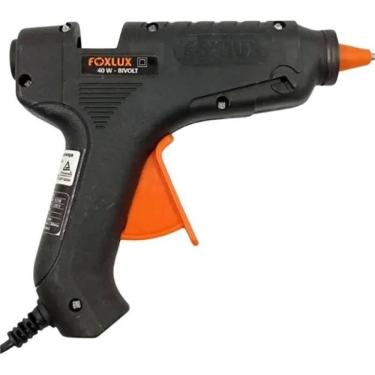 Imagem de Pistola de Cola Quente Foxlux 40W Bivolt para Artesanato e Reparos com Bastões Inclusos Branco 40W