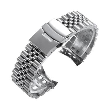 Imagem de Pulseira De Relógio Masculina Em Aço Inoxidável Sólido 18mm 20mm 22mm 