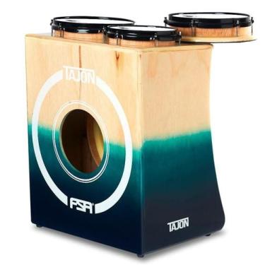 Imagem de Bateria Cajón FSA Tajon Master Plus TAJ21 Green Fade Mini Bateria Cajó