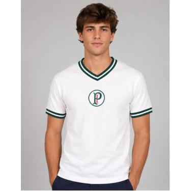 Imagem de Camisa Palmeiras Retro 1937 Escudo Bordado Oficial Betel - - Betel Spo