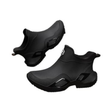 Imagem de Botas De Chuva Curtas Impermeáveis E Antiderrapantes Para Homens, Resi