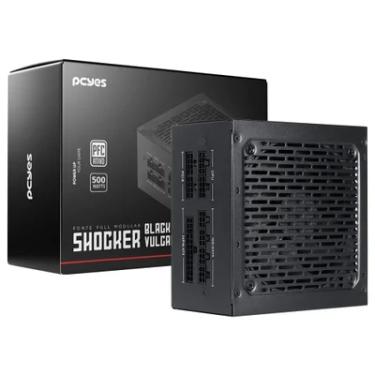 Imagem de Fonte De Alimentação Gamer PCyes Shocker Full Modular 500w 80 Plus White - Black Vulcan