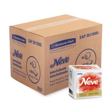 Imagem de Papel higienico neve cai cai interfolhad folha dupla c/12000