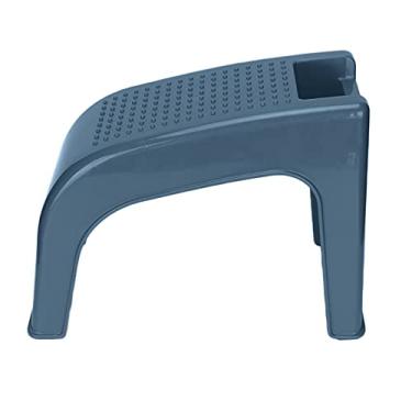 Imagem de Repouso para os pés para chuveiro, manicure e pedicure, banquinho para pés estável, banquinho para pedicure, banquinho para barbear as pernas, apoio para os pés antiderrapante, capacidade de rolamento forte (verde escuro)