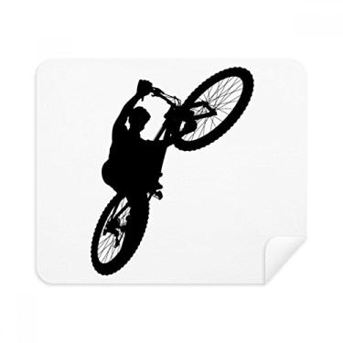 Imagem de Pano de limpeza Sports Ride Jumping Bicycle Player Limpador de tela 2 peças de tecido de camurça
