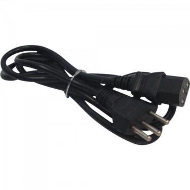 Imagem de Cabo de Forca P/ Computador 10A 1,8MT Tripolar Preto Force Line
