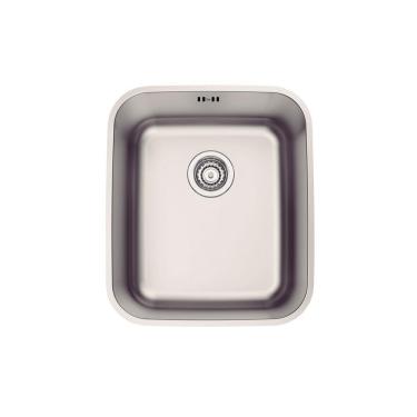 Imagem de Cuba de Embutir Tramontina 34 x 40 cm Dora 34 BL em Aço Inox Acetinado com Válvula e Escape Tramontina